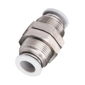 PM bulkhead Pneumatic Straight Fitting Connector